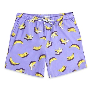 Shorts de bain pour hommes à séchage rapide, anti-plis, respirants, avec doublure en maille, taille mi-haute, fermeture élastique, poches, décontractés - Product Image 3