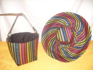 Cappello in Rafia del Madagascar, Chapeau En Raphia Fatto a Mano, Cappello da Sole a Tesa Larga, Cappello Capeline Intrecciato in Rafia, Chapeau En Rabane De Madagascar - Product Image 5