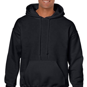 Venta al por mayor de sudaderas de invierno de 260gsm logotipo personalizado impreso sudaderas con capucha unisex hombres mujeres niños color puro en blanco liso suelto pulóver capucha - Product Image 2