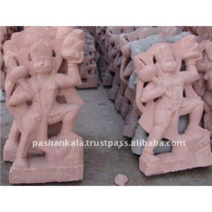 Estatua de Hanuman, piedra arenisca - Product Image 1