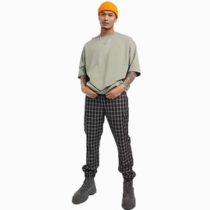 Camiseta extragrande de microfibra cómoda para hombre, Camiseta de punto con estampado de patrón sólido transpirable de secado rápido, venta al por mayor 2025 - Product Image 4