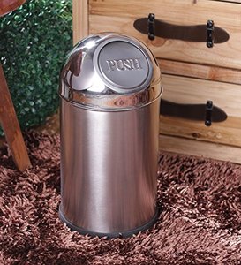 stainless steel table dust bin trash dustbin