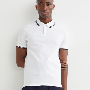 Polo de manga corta para hombre, camisa de Color contrastante, ropa de calle informal, tops de moda, otoño - Product Image 2