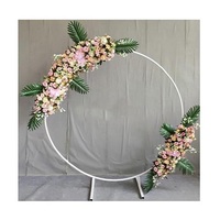 Décoration de scène de mariage en fer/métal argenté, fait main, design unique, centre de table, gaufrage, impression, logo personnalisé, personnalisable, haute qualité