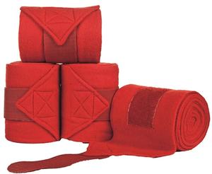 Lovely thick polar fleece horse bandages Equestrian wear custom logo Elastic Velcroo horse leg wrap Set of 4 am611 - Product Image 1