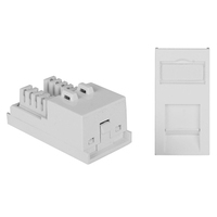 Modulo Euro Compatto Cat.6 Non Schermato IDC UTP Keystone Jack per Scatola da Pavimento Componenti per Telecomunicazioni