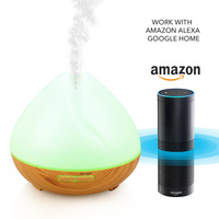 Humidificateur d'air ultrasonique intelligent, diffuseur d'arôme avec télécommande wi-fi pour aromathérapie ultrasonique, huiles essentielles