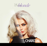 Produits de soin des cheveux fabriqués en Italie, après-shampoing au charbon actif en crème, formulé pour prendre soin des cheveux blonds