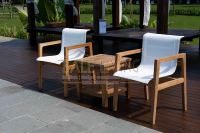 Silla Catalina Ocean Silla De Luna para exteriores de buena calidad de Indonesia para Parque, sala de estar, hotel y comedor de madera