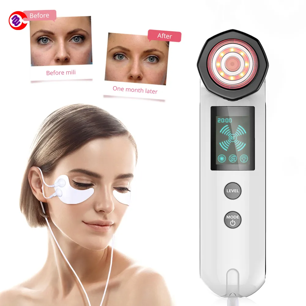 วิทยุความถี่ Facial Lifting RF Face Lifting Rejuvenation LED Photon Soft Eye Patch LED Anti ริ้วรอยความงามเครื่อง