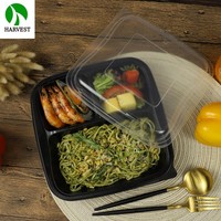 Envase desechable de plástico PP para alimentos, ecológico, para llevar alimentos