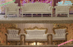 Loveseat-Sillas de estilo francés para escenario de boda, sillón de diseño moderno para novio, Rey y Reina de la boda, sillas y sofá italianos - Product Image 3