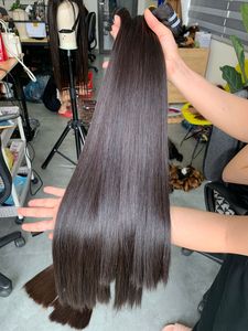 Extensions de cheveux humains vietnamiens ultra-lisses, longues, à trame unique, style court, doux au toucher - Product Image 1