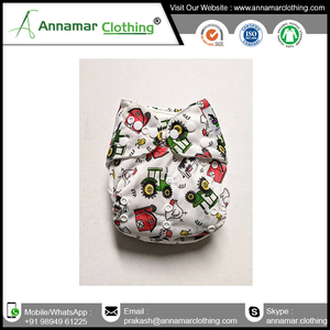 Couches en tissu bio lavable pour bébé, vente en gros, en tissu personnalisé et réutilisable - Product Image 2