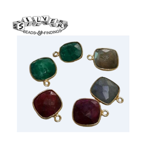 New Design Cushion <b>Charms</b> in Gold Wholesale Sterling <b>Silver</b> Bangles with <b>Silver</b> Plating for Gifts Parties and Engagements - Product Image 1