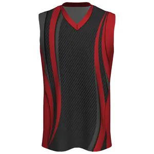 Ensemble d'uniformes de basket-ball réversibles personnalisables respirant concevez votre propre maillot de sublimation pour les jeunes hommes options de taille plus - Product Image 1