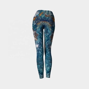 Leggings Deportivos para Mujer 2026, Cintura Media, Spandex/Poliéster, Elásticos en 4 Direcciones, Estampado a Todo Color, Pantalones de Yoga con Bolsillos, Secado Rápido - Product Image 4