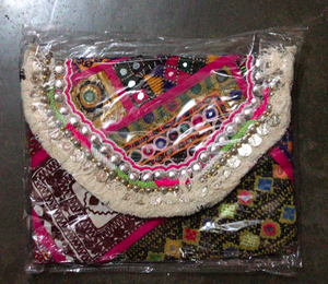 กระเป๋าคลัทช์ผ้าบันจาราวินเทจสไตล์โบฮีเมียน - Product Image 5