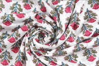 Prix d'usine vente en gros indien fait à la main bloc imprimé vêtements d'été femmes Kaftan peignoir culotte robe occidentale tissu Textile