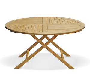 <b>Round</b> Solid Teak Wood Durable Outdoor Foldable Modern Design <b>Table</b> Garden Furniture - Product Image 3
