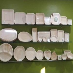 100% cuencos de hoja de palma de Areca orgánicos naturales platos ecológicos bio-degradables vajilla grabada patrón de plantas platos duraderos - Product Image 4