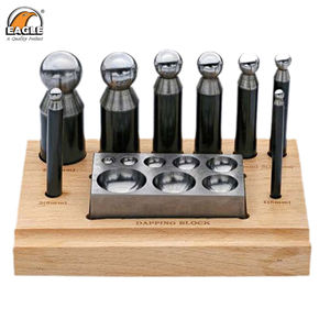 Juego de dapping de hierro fácil de usar de 9 piezas para la fabricación de joyas directamente del fabricante - Product Image 2