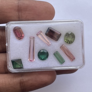 10mm 20mm Natural Rosa verde azul turmalina piedra cometa Baguette corte elegante piedras preciosas sueltas proveedor tienda en línea a precio de fábrica - Product Image 2