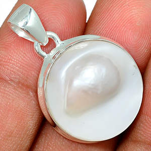 Proveedor mayorista de Plata de Ley 925 Blister Pearl Gemstone Pendant Jewelry OEM ODM Proveedor - Product Image 1