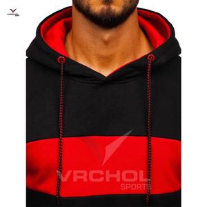 Vente en gros de haute qualité OEM 100% pull en coton chaud polaire surdimensionné capuche brodé en relief solide impression hommes grande taille - Product Image 4