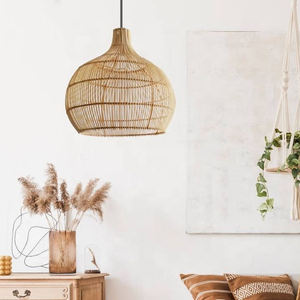 Abat-jour en rotin naturel, décoration d'intérieur du Vietnam, nouvelle collection - Product Image 2
