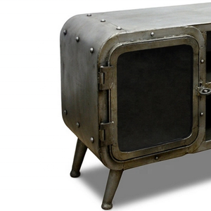 Mueble de TV de metal industrial y muebles de sala de estar con diseño antiguo último estilo - Product Image 2