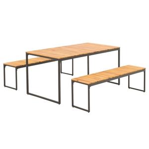 Ensemble de bancs de jardin en bois et métal VIET NAM, certifié BSCI - Product Image 1