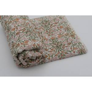 Tela de algodón con estampado de bloque de mano indio, Material orgánico ligero para hacer vestidos de verano para camisas, bolsas, fundas, juguetes para niños - Product Image 5