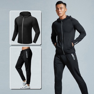 <span class=keywords><strong>Tuta</strong></span> Sportiva da <span class=keywords><strong>Uomo</strong></span> Dry-<span class=keywords><strong>Fit</strong></span> per Palestra e Fitness, Abbigliamento da Corsa Aderente - Product Image 3