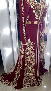 Designer Belle Robe De Mariée Marocaine Caftan Avec Broderie Lourde Élégante Tenue De Mariée Traditionnelle Collection 2025 - Product Image 2