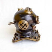 Casque de plongée étanche en acier et métal, 1 pièce, de haute qualité, Style Vintage, finition noire, 12 pouces, offre spéciale