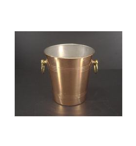 Double Paroi De Glace Seau Vin seau à Champagne Refroidisseur Grand Acier Inoxydable 3 Porte-Bouteille pour la main poli - Product Image 5