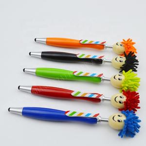 Pena Karakter Kartun Lucu Kawaii yang Laris Manis dengan Rambut, Komik Lucu, dan Stylus Ballpoint Model Mop Top untuk Promosi - Product Image 2