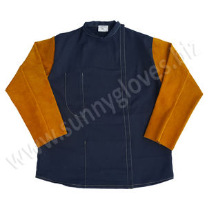 Vestes en cuir de soudage pour hommes avec col fabriquées au Pakistan - Product Image 5