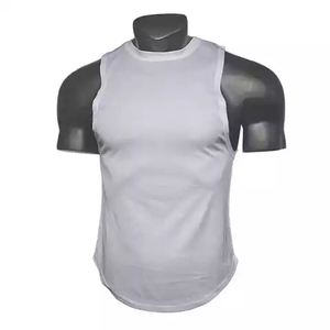 Nouveaux produits personnalisés impression camouflage vêtements de sport gilet sans manches pour hommes avec vente en gros de jersey de coton - Product Image 5