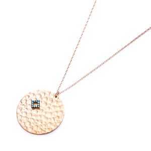 Pendentif breloque carré en or et argent Sterling 925, fait à la main, Simple et moderne, nouveau Design, vente en gros - Product Image 1