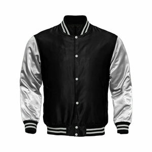 Custom <b>Bomber</b> <b>Jackets</b> <b>Men</b> Blank Wholesale Satin <b>Varsity</b> <b>Jacket</b> - Product Image 6