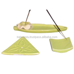 สีเซรามิกเต็มธูปผู้ถือและกรวยBurner Handmade Designตกแต่งบ้านAgarbattiขาตั้งห้องAroma - Product Image 1