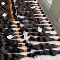 Extensión de cabello rizado Natural sin procesar, pelo rizado Natural a granel, sin procesar, con cutícula