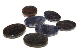 Pierre de méditation en Aventurine Bleue Naturelle, Cristal de Guérison pour le Pouls et le Thème du Pouce, Soulagement du Stress, Cadeau Reiki - Product Image 2