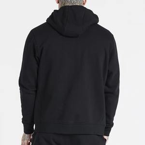 Vente en gros de sweat à capuche avec logo personnalisé pour hommes 100% coton hiver chaud imprimé classique design uni Gym Fitness Sports doublure tricotée - Product Image 6