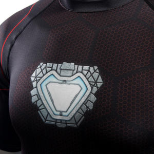 Chemises de compression pour hommes à manches courtes, rashguard MMA, t-shirts élastiques pour la musculation - Product Image 3