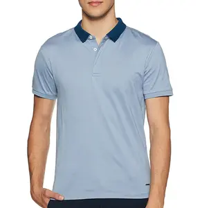 Venda quente Tipping Collar Polo T Shirt 100% algodão bordado OEM Serviços Paquistanesa Manufacturing Company Preços acessíveis