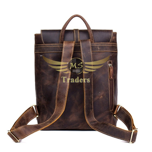 Sac de voyage en cuir décontracté pour l'extérieur Sacoche à bandoulière design Sac à dos de voyage Sac à dos pour hommes et femmes - Product Image 3