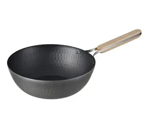 En-012 enzo poêle à frire en fer wok poêle en fer 26cm fabriqué au japon